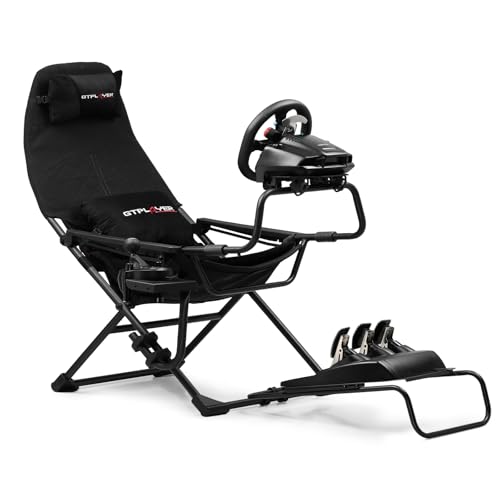 GTPLAYER Sim Racing Cockpit Foldable Adjustable for PC I544