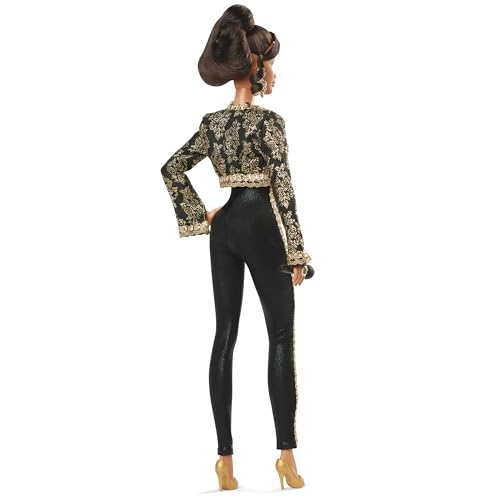Barbie Signature Juan Gabriel Collectible Doll in Black and Gold Suit Z408