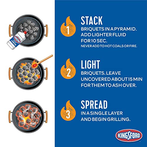 Kingsford Original Charcoal Briquettes, BBQ Grilling Charcoal, 12 lb (Pack of 2) D73793