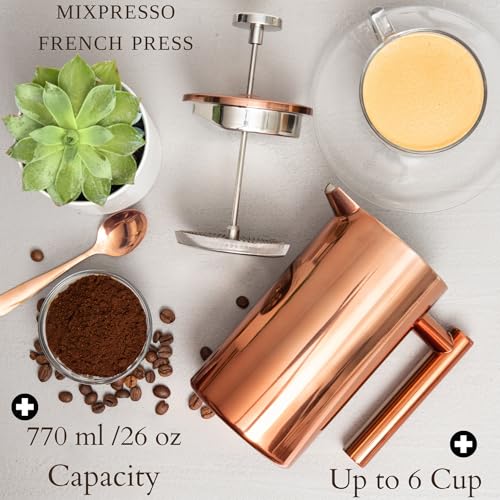 Mixpresso Stainless Steel French Press Coffee Maker 27 Oz T829384