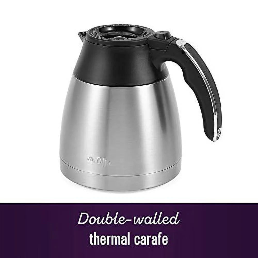 Mr. Coffee 10 Cup Thermal Programmable Coffeemaker, Stainless Steel H70464