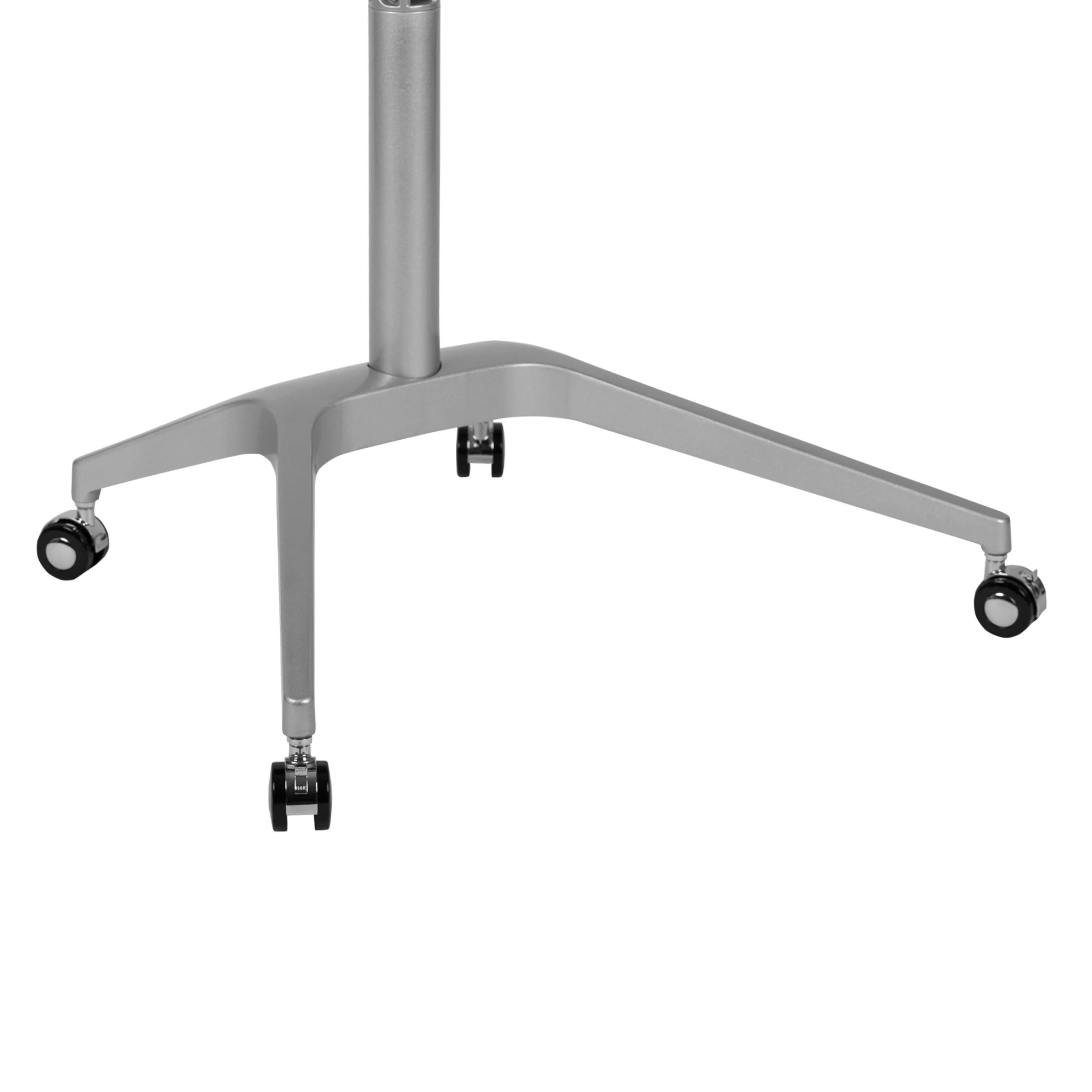 Emma + Oliver Mobile Sit-Stand Black Ergonomic Computer Desk H919