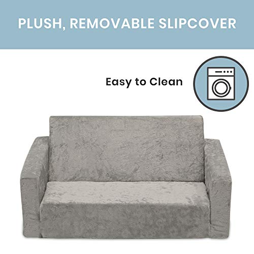 Serta Perfect Sleeper Extra Wide Convertible Sofa Lounger 2-in-1 Grey G5319