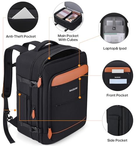 Luggage Sets 3 Piece, Carry On 20 Inch Hardside Suitcase with Spinner Wheels and TSA Lock J67858