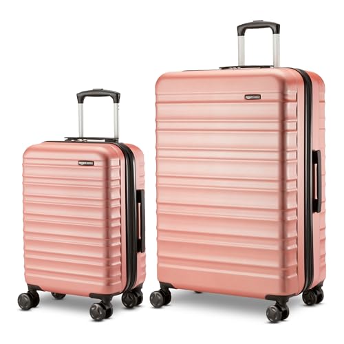 Amazon Basics 21" Hardside Carry-On Luggage with Wheels, Expandable, Black L489