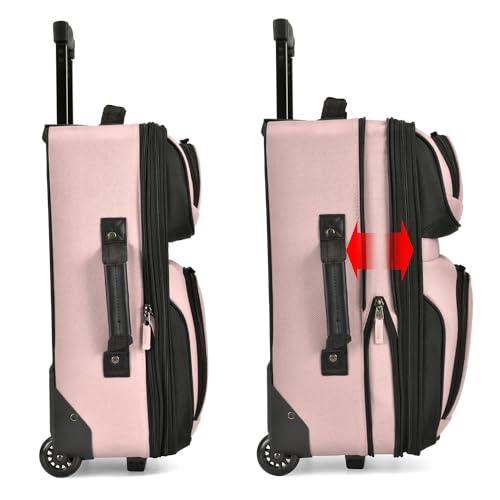 U.S. Traveler Rio Expandable Carry-on Luggage, Orange R95197
