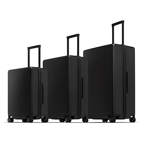 LEVEL8 Hard Shell Carry-On Luggage with TSA Lock, 20 Inch, Black V41961