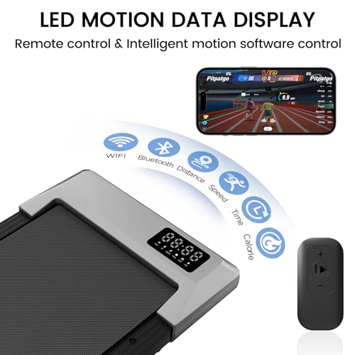 SupeRun Walking Pad, Under Desk Treadmill with Remote Control, 2.5 HP Y8357