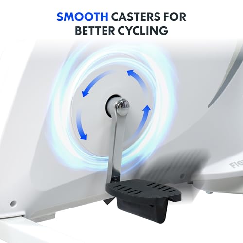 FLEXISPOT V9 3-in-1 Exercise Bike, Under Desk Bike, Indoor Cycling, 350LBS Capacity, White X192