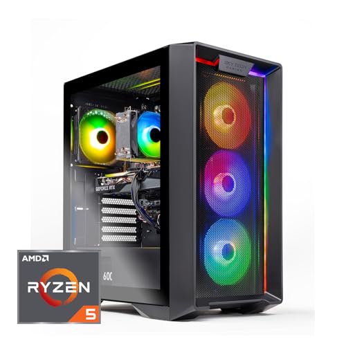 Skytech Nebula Gaming PC Desktop, Ryzen 5 5600, RTX 3050, 1TB SSD, 16GB RAM Q7363