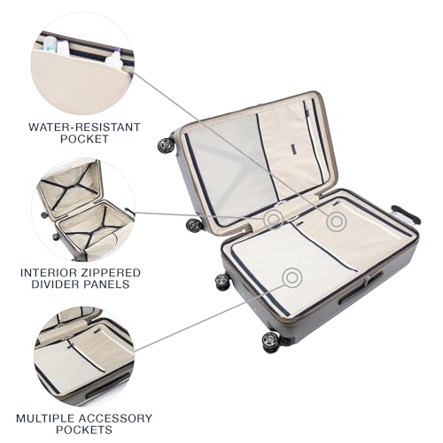 Travelpro Platinum Elite Hardside Expandable Carry-On Luggage, 8 Wheel Spinner, TSA Lock, 20-Inch X826544