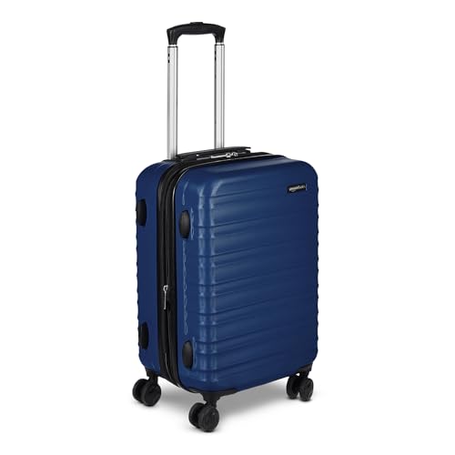 Amazon Basics 21" Hardside Carry-On Luggage with Wheels, Expandable, Black L489