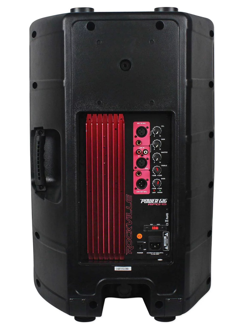Rockville Power Gig RPG15 15" Powered 2000W 2-Way DJ PA Speakers M317