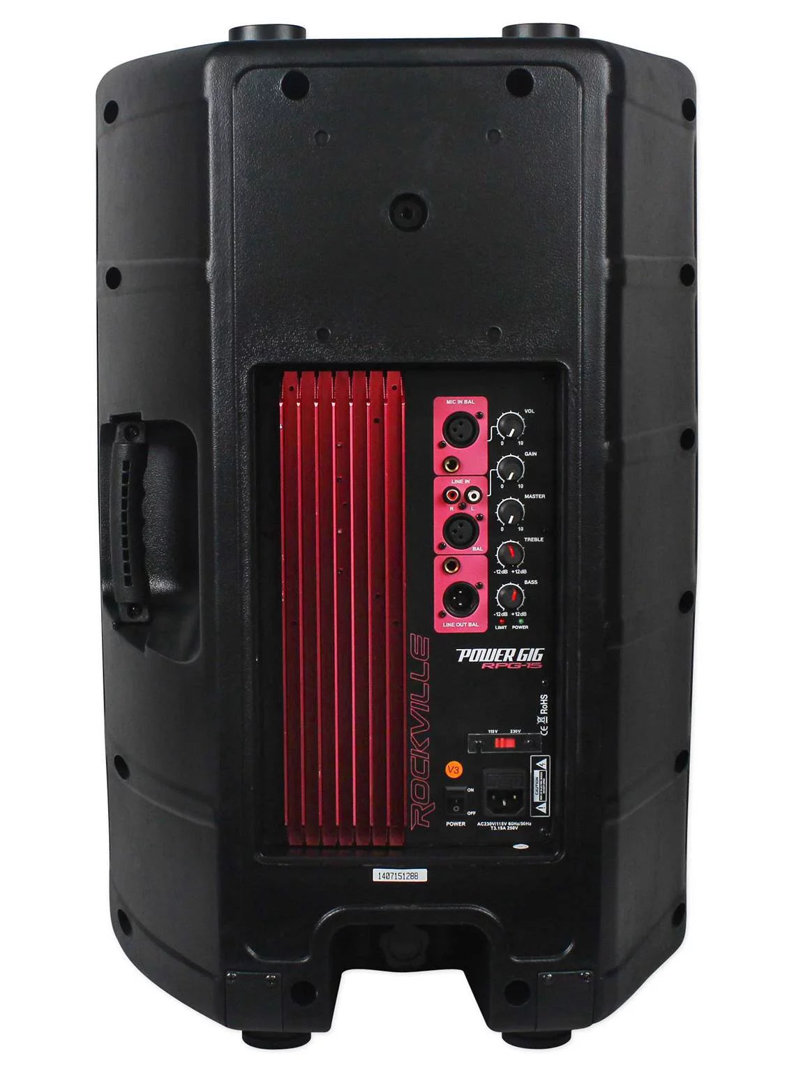 Rockville Power Gig RPG15 15" Powered 2000W 2-Way DJ PA Speakers M317