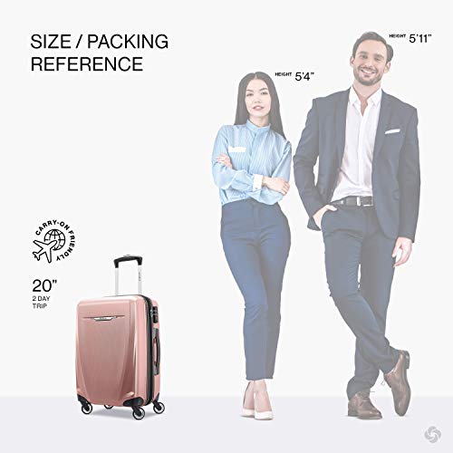 Samsonite Winfield 3 DLX Hardside Expandable Luggage, Silver, Carry-On 20-Inch F64293