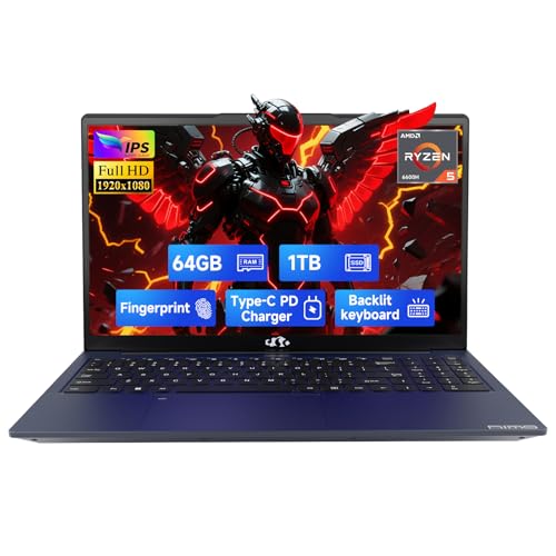 NIMO 15.6" FHD Gaming Laptop, AMD Ryzen 5, 32GB RAM 1TB SSD O691531