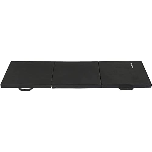 BalanceFrom Folding Gymnastics Mat, Thick Yoga & Workout Pad, Blue S867369