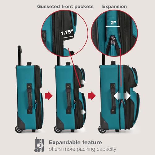 U.S. Traveler Rio Expandable Carry-on Luggage, Orange R95197