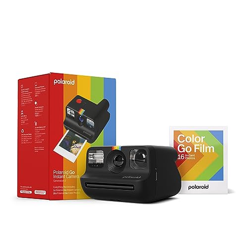 Polaroid Go Generation 2 Mini Instant Camera + Film Bundle Black D62493