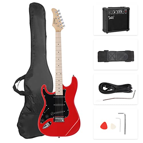 GLARRY Full Size Electric Guitar with 20W Amp and Accessories Pack (Blue) C3431