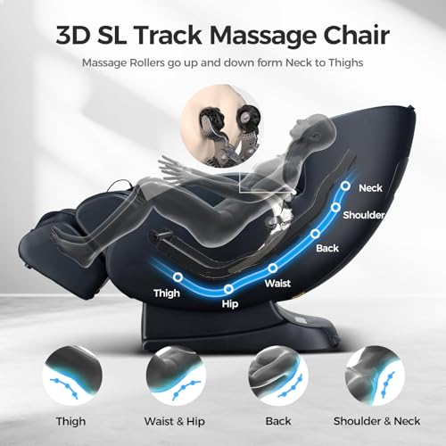 Zero Gravity Massage Chair 3D Full Body Shiatsu Recliner with Airbags and Heating D212