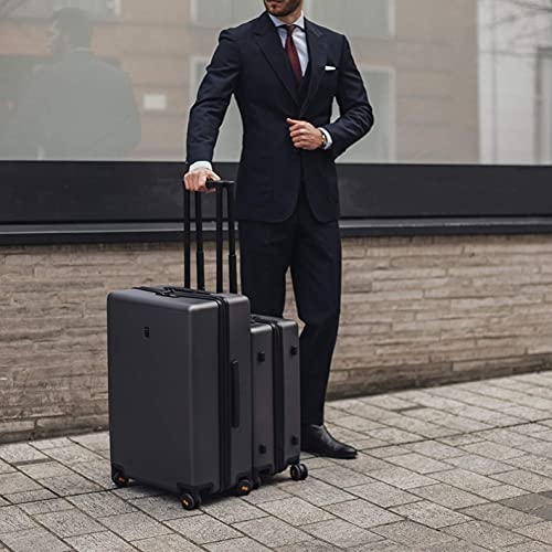 LEVEL8 Hard Shell Carry-On Luggage with TSA Lock, 20 Inch, Black V41961