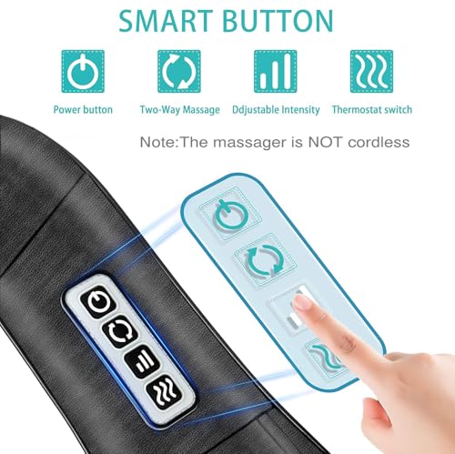 AERLANG Shiatsu Back and Neck Massager with Heat, Electric Massage Pillow S5470