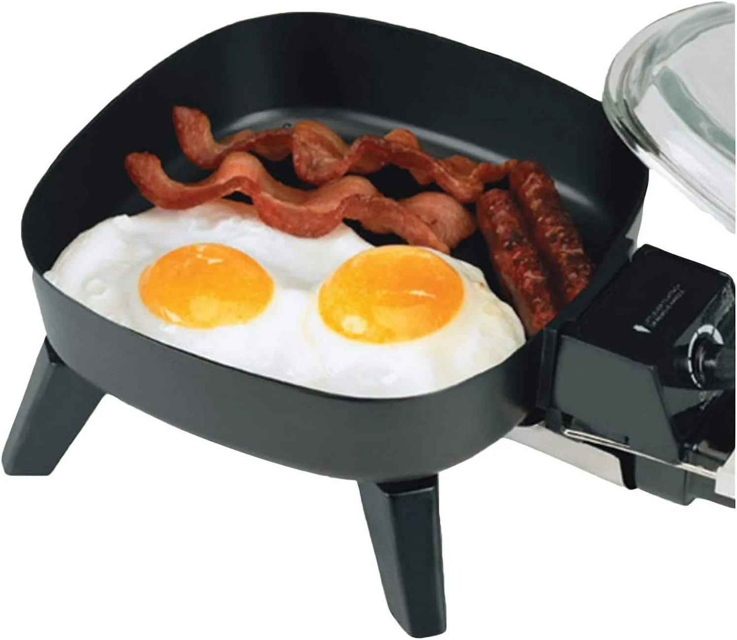 Brentwood SK-45 6" Non-Stick Electric Skillet with Glass Lid S154