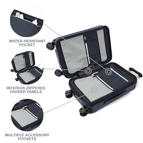 Travelpro Platinum Elite Hardside Expandable Carry-On Luggage, 8 Wheel Spinner, TSA Lock, 20-Inch X826544