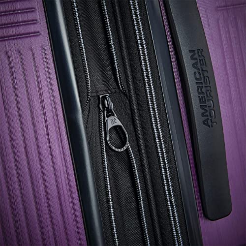American Tourister Stratum XLT Expandable Hardside Luggage with Spinner Wheels, Jet Black, Carry-On 21-Inch E7418