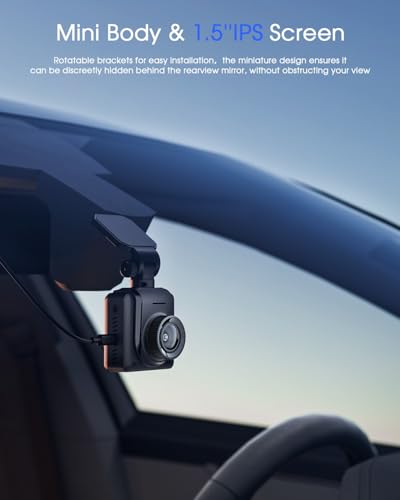 Dash Cam WiFi 2K Front Car Camera with App, Night Vision, Parking Monitor S184625