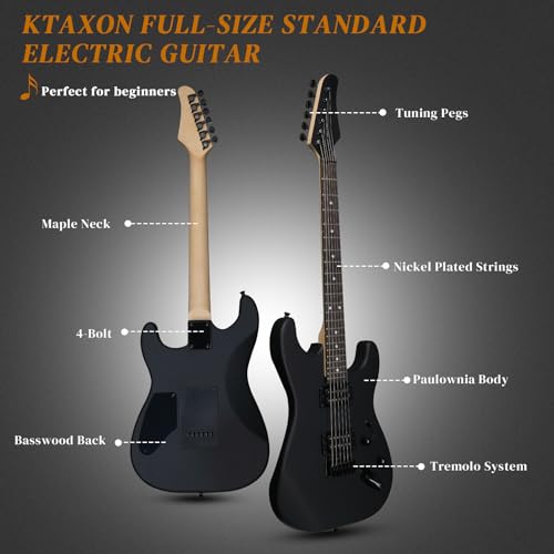 Ktaxon 39 Inch Electric Guitar Kit with 20W Amp, Bag, Strap, Cable, Accessories W1993