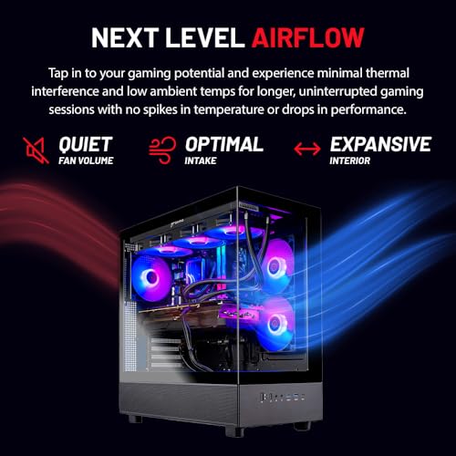 Skytech Gaming Azure 3 Desktop PC, Intel i7 14700F, RTX 5060 Ti 16GB, 1TB SSD, 32GB RAM, Win 11 Z94567