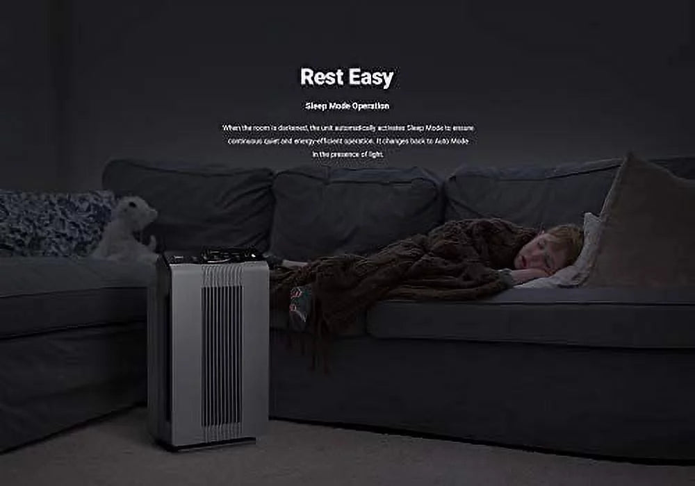 Winix 5300-2 Air Purifier with True HEPA and Carbon Filter, Gray Y335752