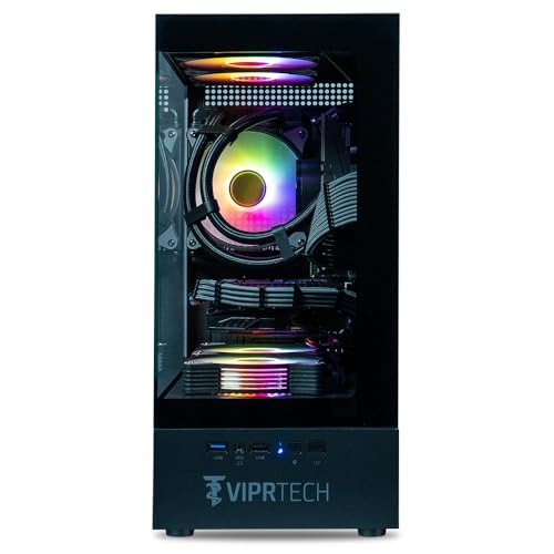 ViprTech Stryker 4.0 Liquid-Cooled Gaming PC, AMD Ryzen 7, RTX 4060, 32GB RAM, 1TB SSD, White N414