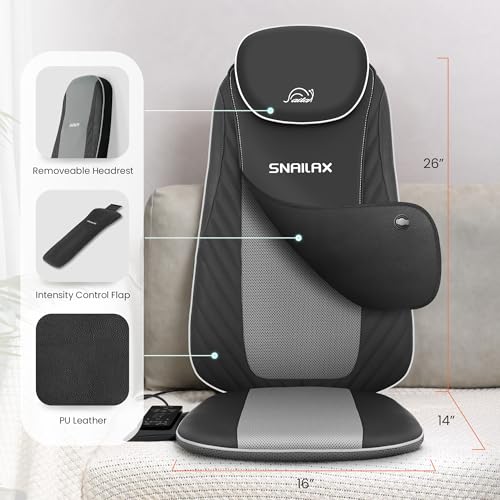 Snailax Shiatsu Massage Cushion with Heat for Home Office I743