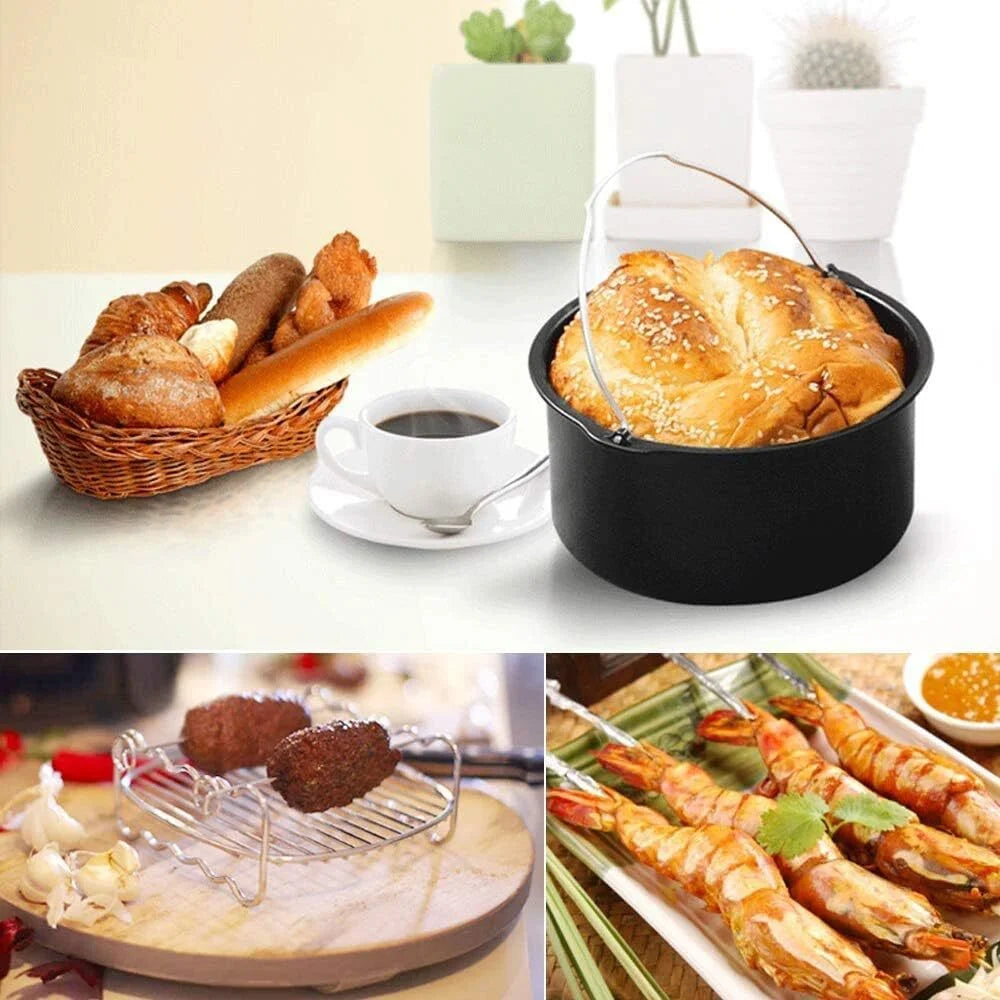 Air Fryer Accessories 7 Inch Set of 10 for Ninja Foodi Cosori Instant Pot Y92190