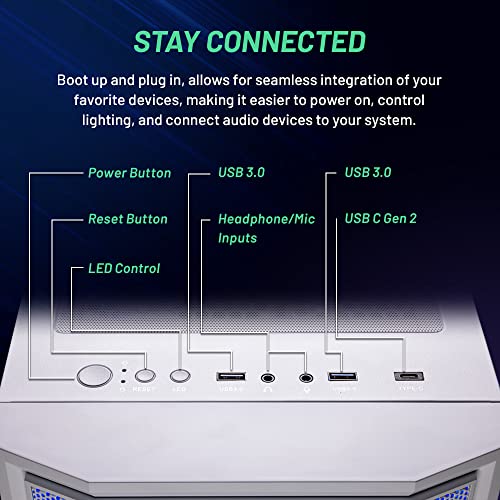 Skytech Archangel Gaming PC Desktop, Intel i5 13400F, RTX 4060, 2TB SSD, 32GB RAM Y141
