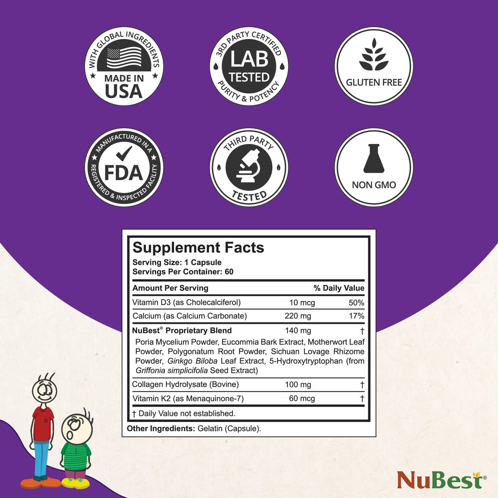 NuBest Tall 10+ & NuBest Tall Kidz Chewable Tablets Bundle F478746