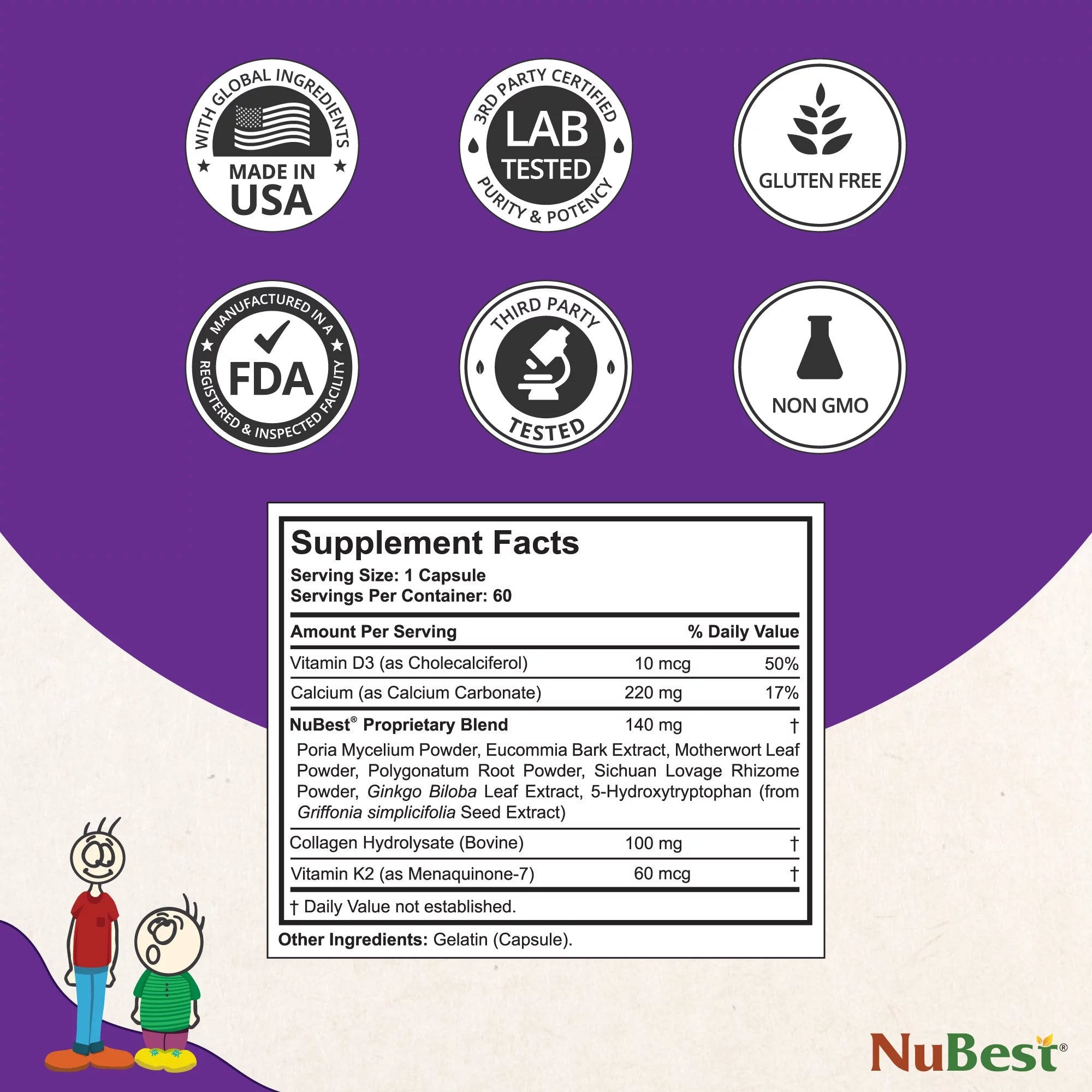 NuBest Tall 10+ & NuBest Tall Kidz Chewable Tablets Bundle F478746