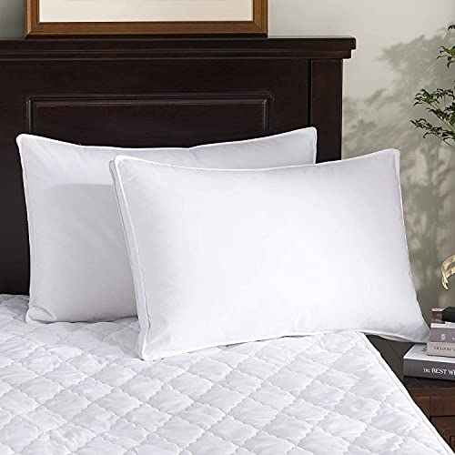 puredown® Goose Feathers and Down White Pillows King Size Set of 2 G471477