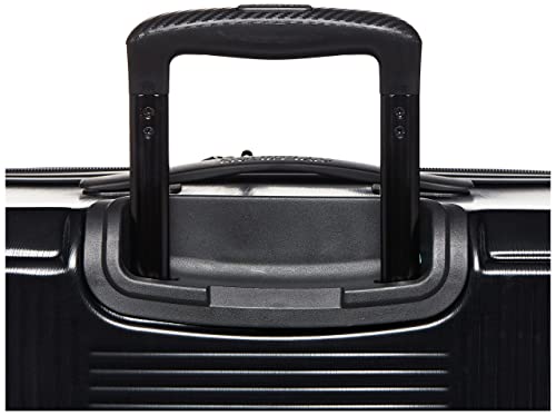 American Tourister Stratum XLT Expandable Hardside Luggage with Spinner Wheels, Jet Black, Carry-On 21-Inch E7418