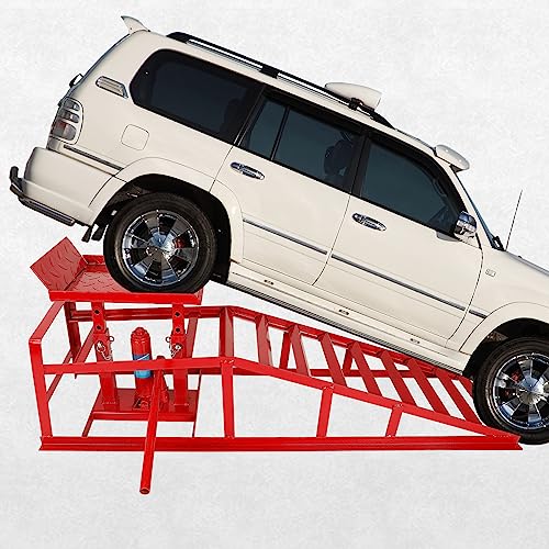 2 Pack Hydraulic Car Ramps 5T Low Profile Vehicle Lift Service Ramps X117