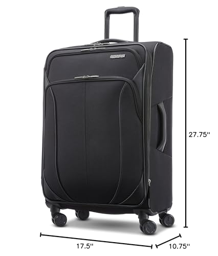 American Tourister 4 KIX 2.0 Expandable Softside Luggage with Spinner Wheels, 20, Classic Blue W994960
