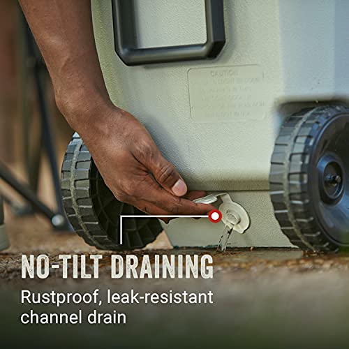 Coleman Classic Series Insulated Rolling Cooler, 65-Quart, Leak-Resistant F832