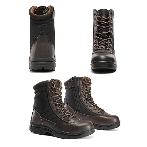 NORTIV 8 Men's Steel Toe Work Boots Slip Resistant V746852