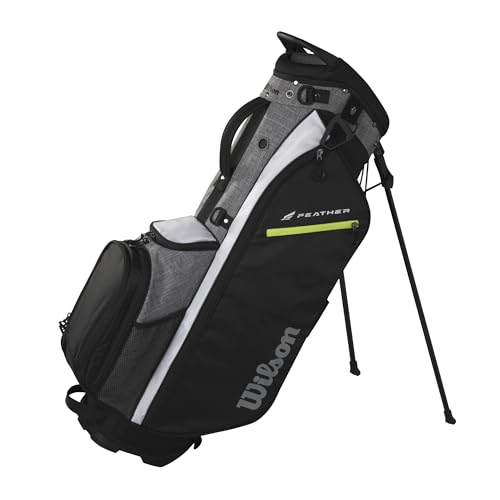 Wilson Feather Golf Cart Bag - Black/Grey/Red V219140
