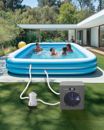 27000 BTU Electric Pool Heater for Above Ground & Inground Pools, WiFi Control, 120V U93482