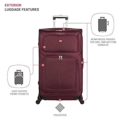 SwissGear Sion Softside Expandable Roller Luggage 3 Piece Set N784870