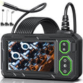 Endoscope Camera with Light, 4.3" HD Borescope, IP67 Waterproof, 16.4ft Semi-Rigid (Green) I7760